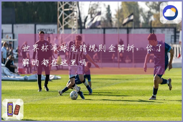 世界杯滚球竞猜规则全解析，你了解的都在这里吗