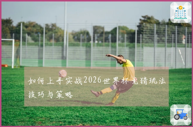 如何上手实战2026世界杯竞猜玩法技巧与策略